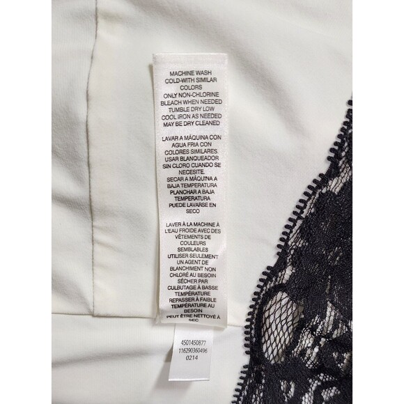 NWT WHBM Sleeveless Mixed Print Sheath Dress Size 8 White Black Style 570106517 - Picture 6 of 7